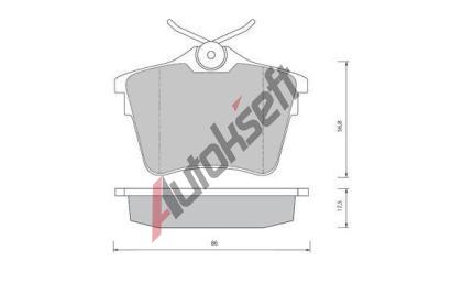 Starline Sada brzdovch destiek BD S419, 0 986 494 095