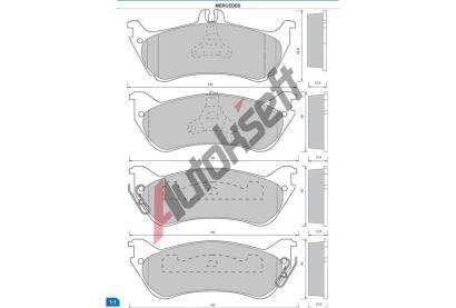 Starline Sada brzdových destiček BD S424, 8592808015581 Starline Sada brzdových destiček BD S424, 8592808015581