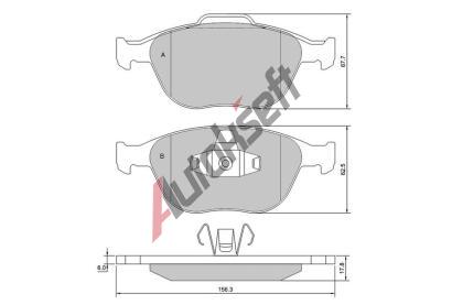 Starline Sada brzdových destiček BD S428, 8592808015628 Starline Sada brzdových destiček BD S428, 8592808015628