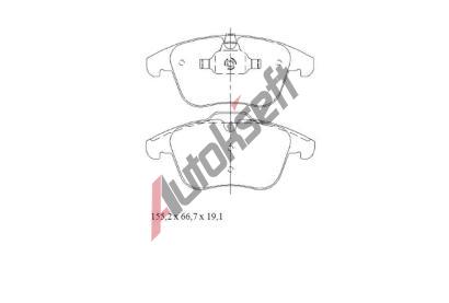 Starline Sada brzdovch destiek BD S447, GDB1683DTE