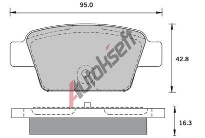 Starline Brzdov destiky, sada BD S836P, 7 736 459 0