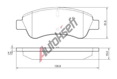 Starline Brzdov destiky, sada BD S842P, 4254 75