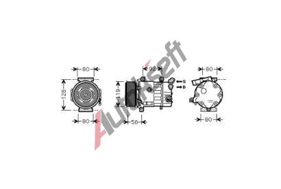 kompresor DK K0595, 6453QJ  kompresor DK K0595, 6453QJ