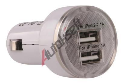 CARFACE Nabjeka CL adaptr 12V, 2x USB, 2.1A DO CF20679, CF20679