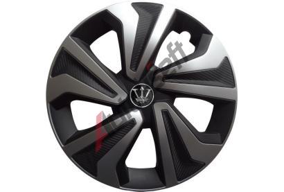 CARFACE Kryty kol EVO KANGO 15", st��brno-�ern� - sada 4ks DO CFWK-1SL-15, WK-1SL-15