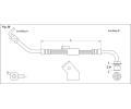 Starline Brzdov hadice - 430 mm HA AC.1233, 1 987 476 511