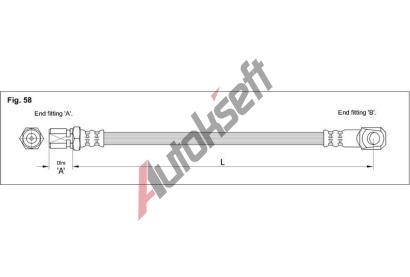 Starline Brzdov� hadice - 495 mm HA BA.1202, 1 987 481 028