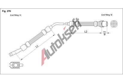 Starline Brzdov hadice - 590 mm HA E.1220, 1 165 765