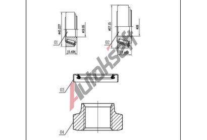 Starline Sada loiska kola LO 00926R, 11055109