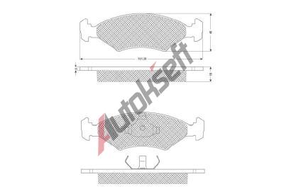 Starline Sada brzdových destiček BD S141, 8592808013150 Starline Sada brzdových destiček BD S141, 8592808013150