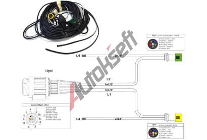 Kabel 7,5 m, 13.pl. DO AGAD43011210, 8595132708907