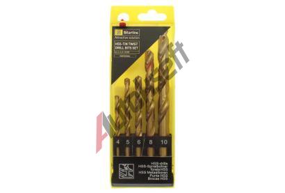Starline Sada 5 kus� vrt�k� do oceli HSS-TiN GV HSS5TIN, 8592808318705