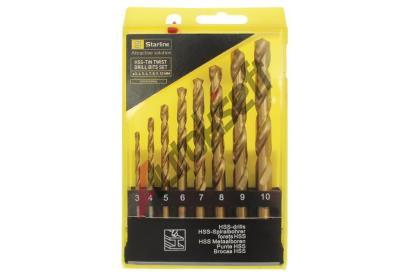 Starline Sada 8 kus� vrt�k� do oceli HSS-TiN GV HSS8TIN, 8592808318712