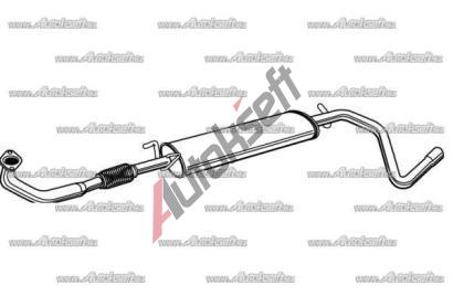 Starline střední díl výfuku 18.98.420, 290-305 Starline střední díl výfuku 18.98.420, 290-305