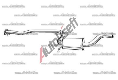 Starline střední díl výfuku 34.20.425, 286-077 Starline střední díl výfuku 34.20.425, 286-077