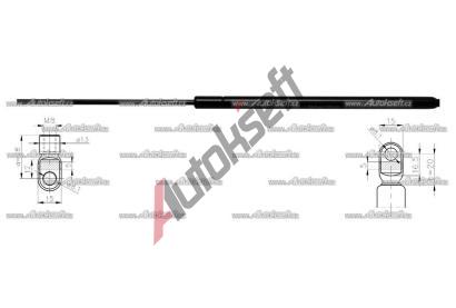 Starline plynov vzpra kapoty - HATCHBACK, SEDAN 37.16.805, 8592808208105