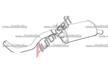 Starline Koncový díl výfuku 38.14.407, -/278-463 Starline Koncový díl výfuku 38.14.407, -/278-463