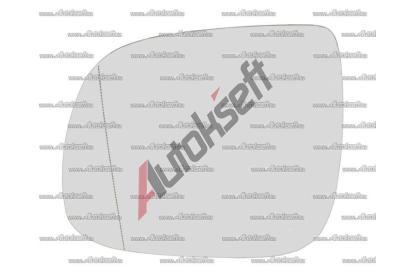 L sklo zrctka s plastovm drkem [10-] 42.37.215A, RG196278