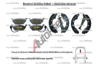 Starline Brzdové čelisti - sada BC 08015, 03013704372 Starline Brzdové čelisti - sada BC 08015, 03013704372