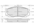 Sada brzdovch destiek Starline ‐ BD S152