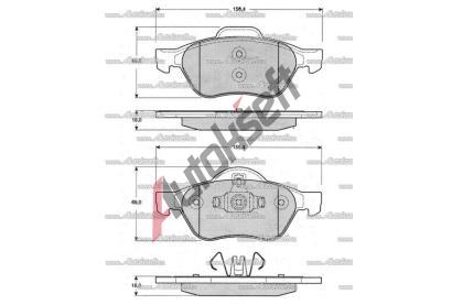 Starline Sada brzdových destiček BD S204, 8592808013761 Starline Sada brzdových destiček BD S204, 8592808013761