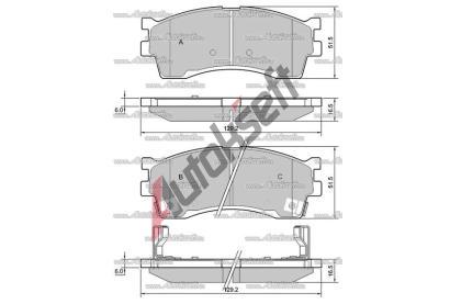 Starline Sada brzdovch destiek BD S401, 8592808015352
