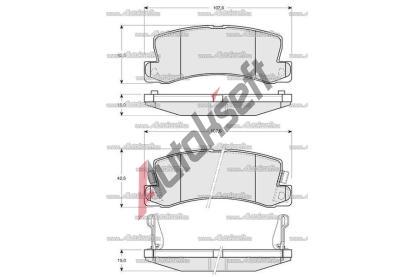 Starline Sada brzdových destiček BD S425, 8592808015598 Starline Sada brzdových destiček BD S425, 8592808015598