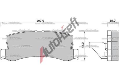 Starline Sada brzdových destiček BD S427, 8592808015611 Starline Sada brzdových destiček BD S427, 8592808015611
