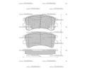 Sada brzdovch destiek Starline ‐ BD S431