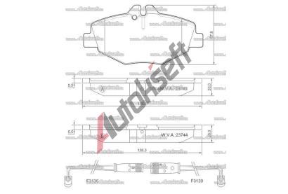 Starline Sada brzdových destiček BD S437, 8592808015703  Starline Sada brzdových destiček BD S437, 8592808015703