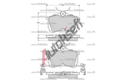 Starline Sada brzdových destiček BD S443, 8592808015765 Starline Sada brzdových destiček BD S443, 8592808015765