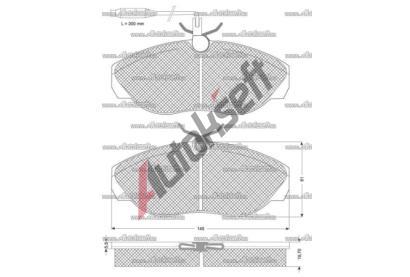 Starline Brzdové destičky, sada BD S820P, 8592808355601 Starline Brzdové destičky, sada BD S820P, 8592808355601
