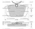 Sada brzdovch destiek Starline ‐ BD S822P