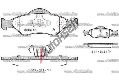 Starline Brzdov destiky, sada BD S824P, 8592808356233