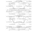Sada brzdovch destiek Starline ‐ BD S827P