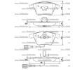 Sada brzdovch destiek Starline ‐ BD S837P