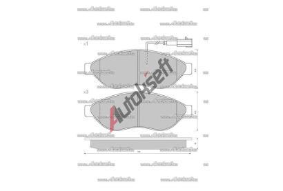 Starline Brzdové destičky, sada BD S847P, 8592808357063 Starline Brzdové destičky, sada BD S847P, 8592808357063