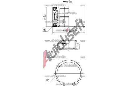 Starline Sada ložiska kola LO 00962, 8592808088615  Starline Sada ložiska kola LO 00962, 8592808088615