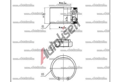 Starline Sada ložiska kola LO 01306, 8592808088653 Starline Sada ložiska kola LO 01306, 8592808088653