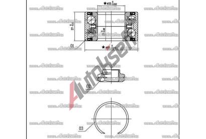 Starline Sada ložiska kola LO 01410, 8592808088875 Starline Sada ložiska kola LO 01410, 8592808088875