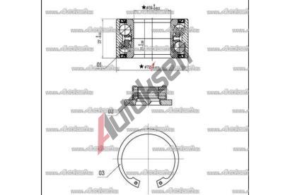Starline Sada ložiska kola LO 03531, 8592808089599  Starline Sada ložiska kola LO 03531, 8592808089599