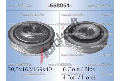 Starline řemenice klikové hřídele RS 658051, 8592808233619 Starline řemenice klikové hřídele RS 658051, 8592808233619