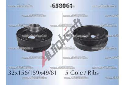 Starline řemenice klikové hřídele RS 658061, 8592808234067 Starline řemenice klikové hřídele RS 658061, 8592808234067