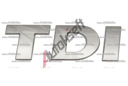 ORIGINAL zadn npis "TDI" chromov VAG 5K0853675P739, 5K0853675F739