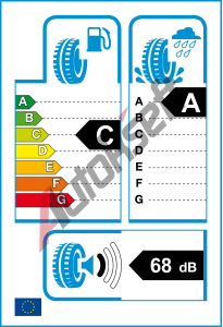 EU ttek - Valiv odpor: C | Zbr na mokru: A | Hlunost: 68db