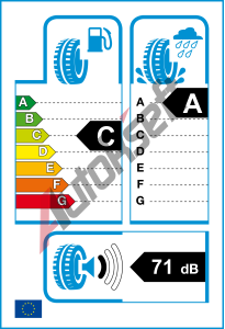 EU ttek - Valiv odpor: C | Zbr na mokru: A | Hlunost: 71db