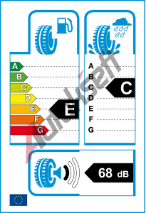 EU ttek - Valiv odpor: E | Zbr na mokru: C | Hlunost: 68db