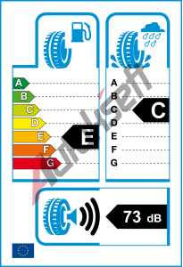 EU ttek - Valiv odpor: E | Zbr na mokru: C | Hlunost: 73db