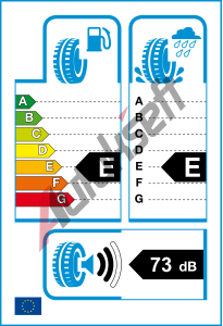 EU ttek - Valiv odpor: E | Zbr na mokru: E | Hlunost: 73db