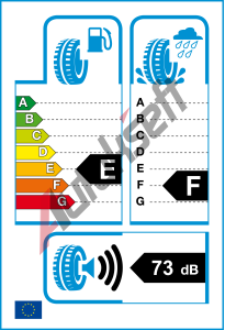 EU ttek - Valiv odpor: E | Zbr na mokru: F | Hlunost: 73db